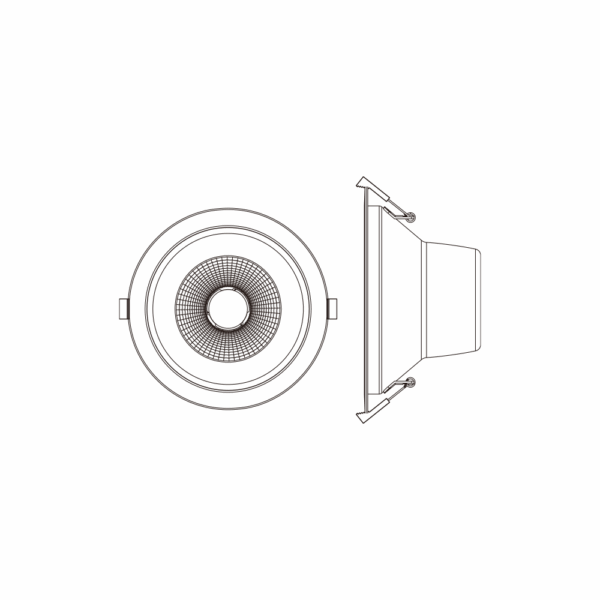 Spot led encastré Thomson basse luminance 20w, blanc – Image 2