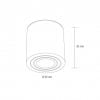 Plafonnier Novolight rond 1xGU10 IP65 – Image 2