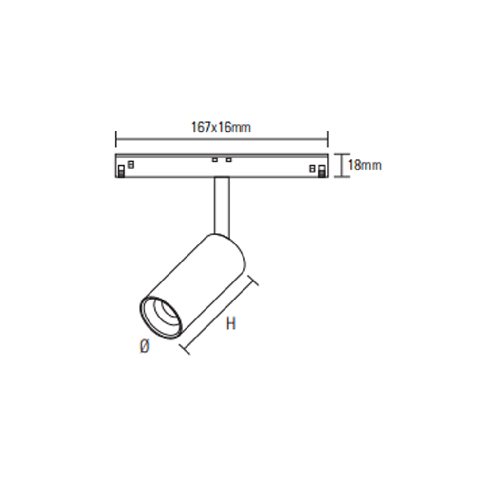 Projecteur magnétic Novolight 10w 30° 750lm (3000k),noir – Image 2