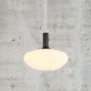 Suspension ALTON (D35) en Métal Effet Laiton et Verre Blanc – Image 5
