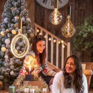 Ampoule Déco Filament LED XXL Dimmable BILBAO en Verre Doré
