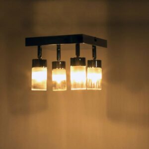 Plafonnier Salle de Bain Indigo en Métal Chrome