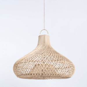 Abat-jour pour suspension Orga,rotin naturel