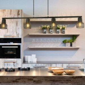 Suspension Keria Hobart 4xE14 IP20,noir