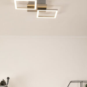 Plafonnier Keria Carrie 2x8w (3000k) 46cm,chrome