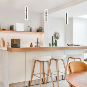 Suspension Keria Bank 1xE27 IP20,argent