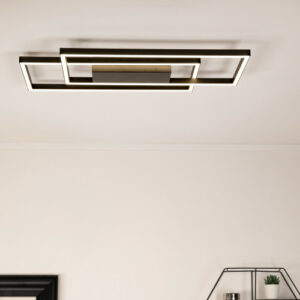 Plafonnier Keria Lines rectangle 40w (3000k) 65cm,noir