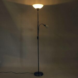 Lampadaire UP2 Argenté en Métal et Plastique