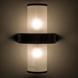 Applique Murale BEVERLY Blanche en Verre et Métal