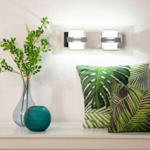 Applique murale Keria Twister 2xG9 IP20,aluminium