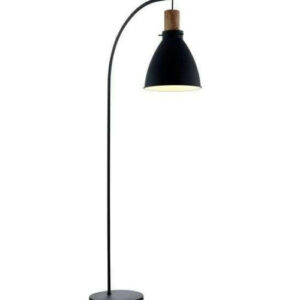 Lampadaire Keria Tanka 1xE27 H155cm,noir/bois