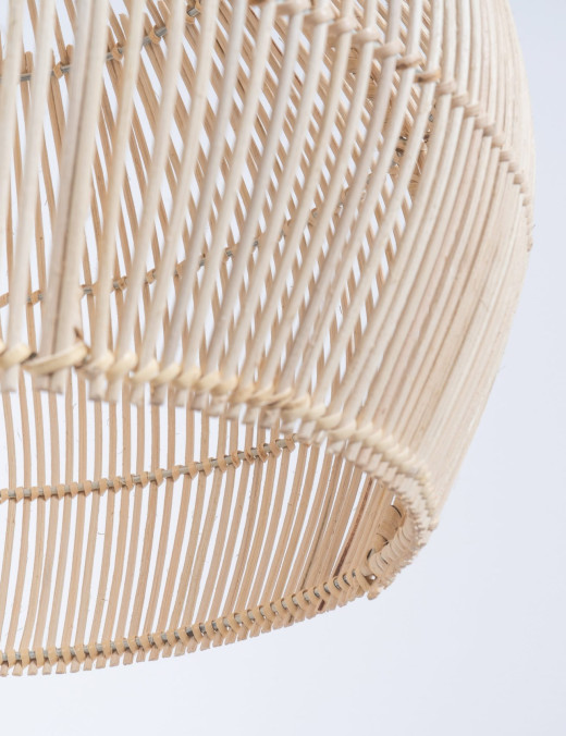 Abat-jour pour suspension Vixa,rotin naturel – Image 2