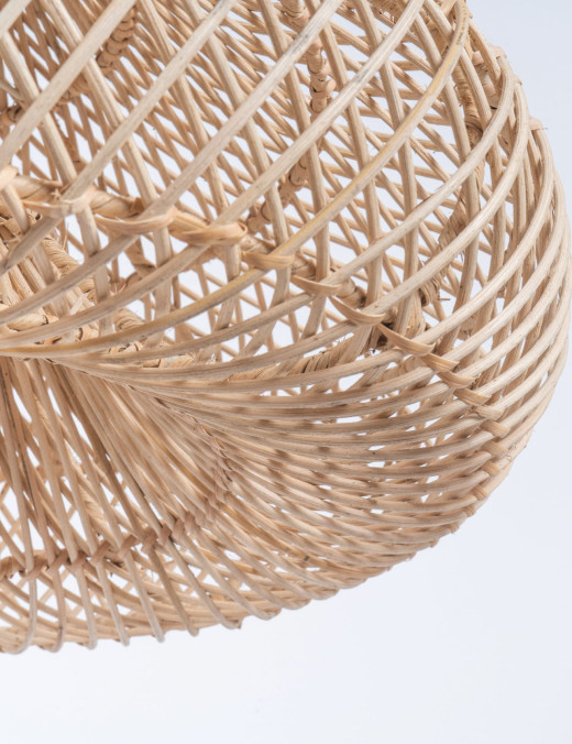 Abat-jour pour suspension Orga,rotin naturel – Image 3