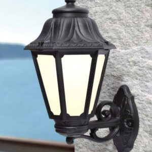 Applique Fumagalli murale Bisso/Anna 1xE27 IP55,noir