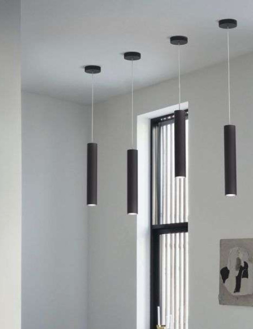 Suspension rond Keria 1xGU10 IP20,noir