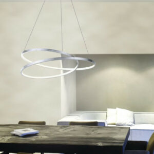 Suspension Paul Neuhaus Symply Dim Roman 40w (3000k) 74cm,argent