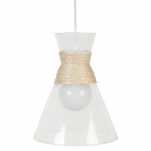 Suspension CORDES Transparente en Verre Soufflé