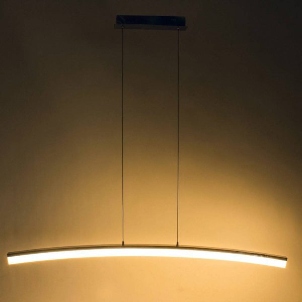 Suspension Design LED COLMAR Argentée en Métal – Image 2
