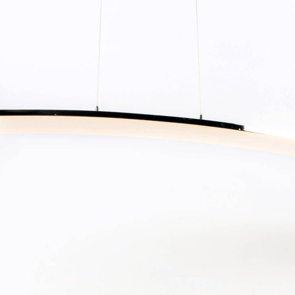 Suspension Design LED COLMAR Argentée en Métal – Image 4