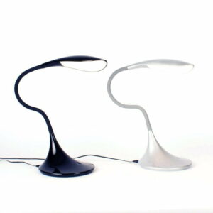 Lampe de Bureau Design LED YON en Métal Argenté