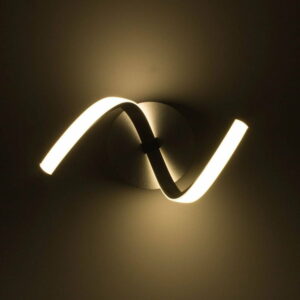 Applique Design LED NUR Argenté en Métal et Acrylique