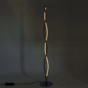 Lampadaire Design LED SAHARA en Métal Argenté