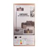 Lampadaire Moderne Perforé Gris Socle Marbre M2 – Image 5