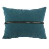 Coussin Fermeture Éclair Bleu M6