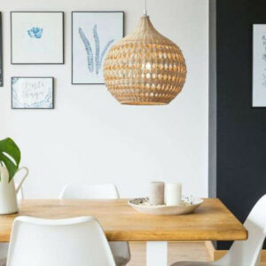 Suspension Keria Fuga 1xE27 36cm,naturel