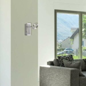 Applique murale LED SDB FLOSS en aluminium brossé