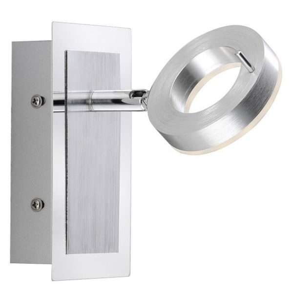 Applique murale LED SDB FLOSS en aluminium brossé – Image 2