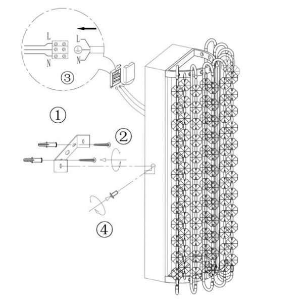 Lampadaire PAMPS en métal chrome et pampilles en cristal – Image 4