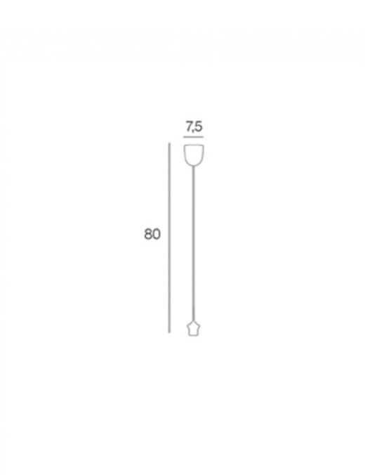 Cordon électrique PVC Corep pour abat-jour 1xE27 1M,blanc – Image 3