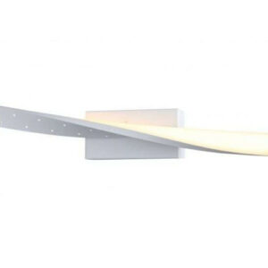 Applique murale LED FLUID en métal blanc