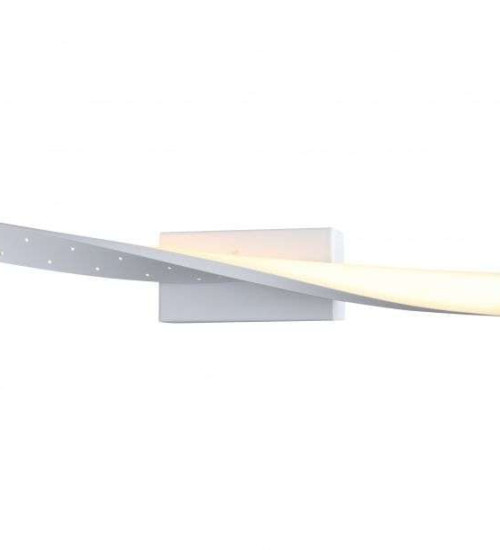 Applique murale LED FLUID en métal blanc