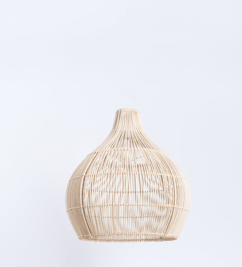 Abat-jour pour suspension Vixa,rotin naturel