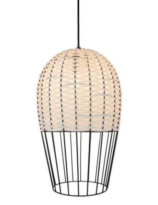 Suspension Sampa Joya 1xE27 25cm,noir/naturel – Image 2