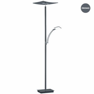 Lampadaire design LED MODENA en métal gris anthracite