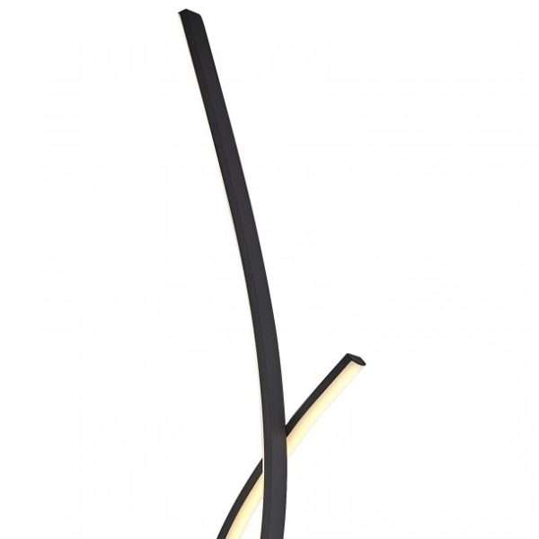 Lampadaire LED LINELLE en métal noir – Image 3