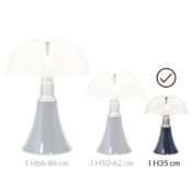 Lampe MINI PIPISTRELLO LED dimmable exclu bleu ardoise – Image 11