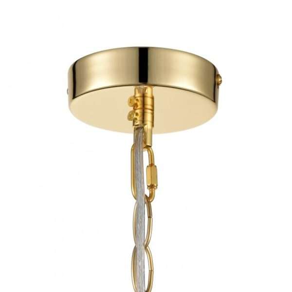 Lustre BARY (D65cm) en métal doré et pampilles en cristal – Image 5