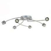 Plafonnier spot REMIX(6) argenté en métal – Image 3