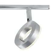 Réglette 3 spots orientables LED SDB FLOSS argentée en aluminium – Image 4