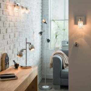 Spot orientable personnalisable REMIX argenté en métal