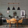 Suspension barre Keria Tanka 3xE27 123cm,noir/bois – Image 2
