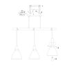 Suspension barre Keria Tanka 3xE27 123cm,noir/bois – Image 4