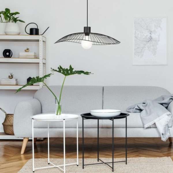 Suspension COLIBRI (D56cm) en métal noir