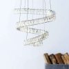 Suspension design LED CIRCUS argentée en métal – Image 2