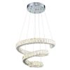 Suspension design LED CIRCUS argentée en métal – Image 8