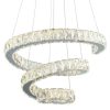 Suspension design LED CIRCUS argentée en métal – Image 7